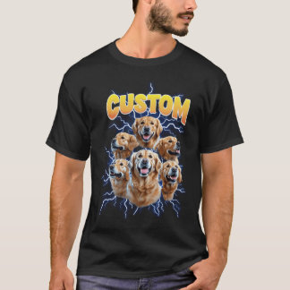 Aangepaste Vintage Bootleg huisdierenfamilie T-shirt