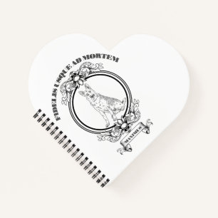 Aangepaste vintage Duitse herder crest - Donkere A Notitieboek