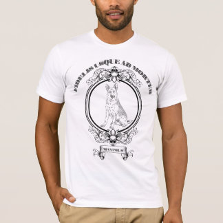 Aangepaste vintage Duitse herder crest - Donkere A T-shirt