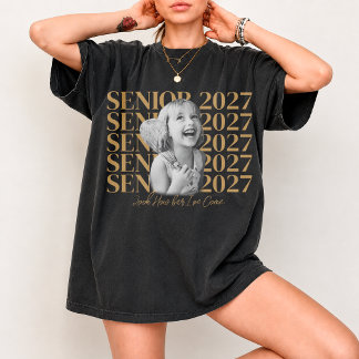 Aangepaste vintage foto en jaar verjaardagslegende t-shirt