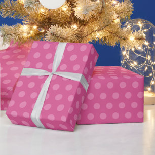 Aangepaste Vintage Klassieke Sjabloon Roze Stippen Cadeaupapier