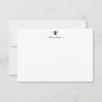 Aangepaste Vintage Koningin Bij Briefkaart