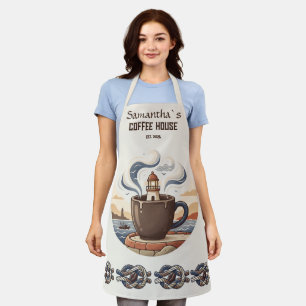 Aangepaste Vintage Kustkroeg Merchandise Schort
