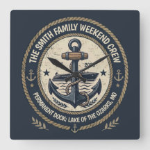 Aangepaste vintage meerboot familie bemanning klas