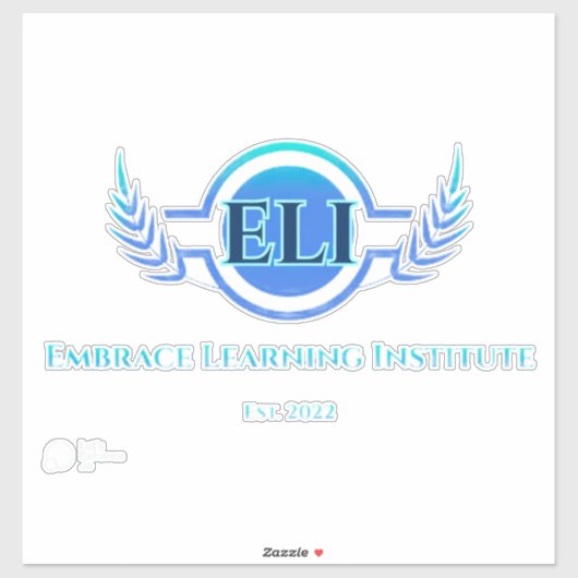 Aangepaste Vinyl Sticker – Embrace Learning Instit (Vel)