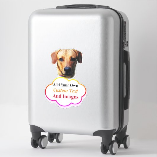 Aangepaste vinyldecale doekjes voor auto's sticker (Koffer)