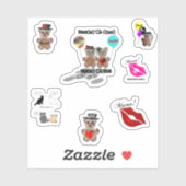 Aangepaste vinylstickers sticker (Vel)