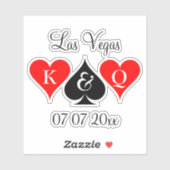 Aangepaste vinylstickers voor bruiloft in Las Vega Sticker (Vel)