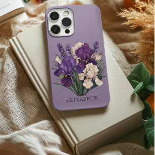 Aangepaste Violet Boeket Bloemen Telefoonhoes voor Case-Mate iPhone 14 Pro Hoesje
