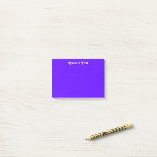 Aangepaste Violet/Indigo Post-it® Notes (Op bureau)