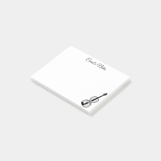 Aangepaste viool Post-it® notes voor violist (Schuin)