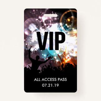 Aangepaste VIP All Access Concert Badge Uitnodigin