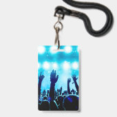 Aangepaste VIP All-Access Concert Event Pass Badge (Achterkant met koord)