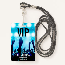 Aangepaste VIP All-Access Concert Event Pass Badge
