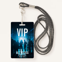 Aangepaste VIP All-Access Concert Event Pass Vrouw