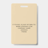 Aangepaste VIP All Access Event Gold Foil badge (Achterkant)