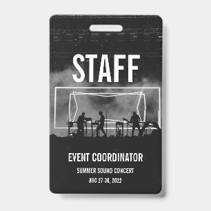 Aangepaste VIP All Access Pas Concert Badge- Perso Badge