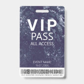 Aangepaste VIP Alle toegangsstreepjescode Logo Bla Badge (Voorkant)