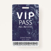 Aangepaste VIP Alle toegangsstreepjescode Logo Bla Badge (Voorkant)