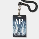 Aangepaste VIP Company Logo QR Code Concert Badge (Voorzijde met lanyard)