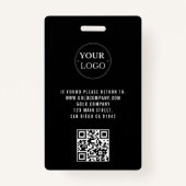 Aangepaste VIP Company Logo QR Code Concert Badge (Achterkant)