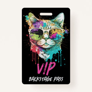 Aangepaste VIP Concert Backstage Pass QR Code ID Badge