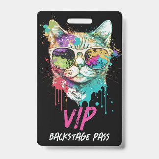 Aangepaste VIP-concert backstagepas QR-code ID Badge