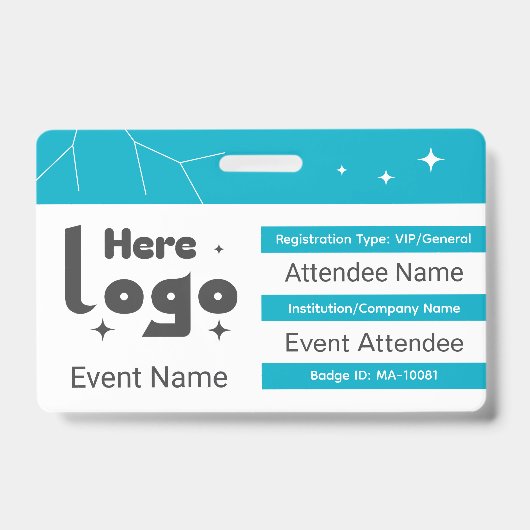Aangepaste VIP-gala-badge-ID Badge (Voorzijde)