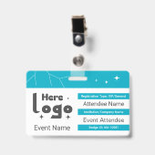 Aangepaste VIP-gala-badge-ID Badge (Voorzijde met clip)