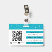 Aangepaste VIP-gala-badge-ID Badge (Achterkant met clip)