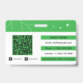 Aangepaste VIP-gala-badge-ID Badge (Achterkant)