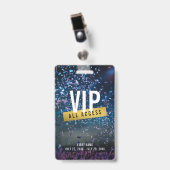 Aangepaste VIP Gold All Access Concert Badge (Voorzijde met clip)