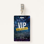 Aangepaste VIP Gold All Access Concert Badge (Voorkant met clip)