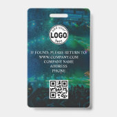 Aangepaste VIP QR-code evenement confetti badge (Achterkant)