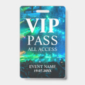 Aangepaste VIP QR-code evenement confetti badge (Voorzijde)