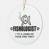 Aangepaste vis keramisch ornament (Links)