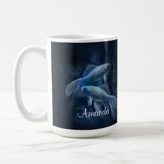 Aangepaste vis koffiemok (Links)