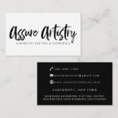 Aangepaste Visitekaartjes: Assemblage Visitekaartje (Voorkant / Achterkant)