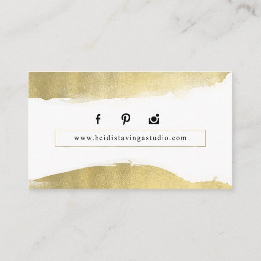 Aangepaste Visitekaartjes: Heidi Stavinga Visitekaartje (Achterkant)