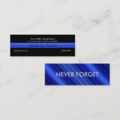 Aangepaste Visitekaartjes met dunne blauwe lijn (Voorkant / Achterkant)