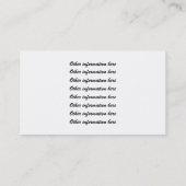 Aangepaste visitekaartjes met foto (Achterkant)