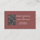 Aangepaste Visitekaartjes, naamwebsite, zwart wit Visitekaartje (Achterkant)