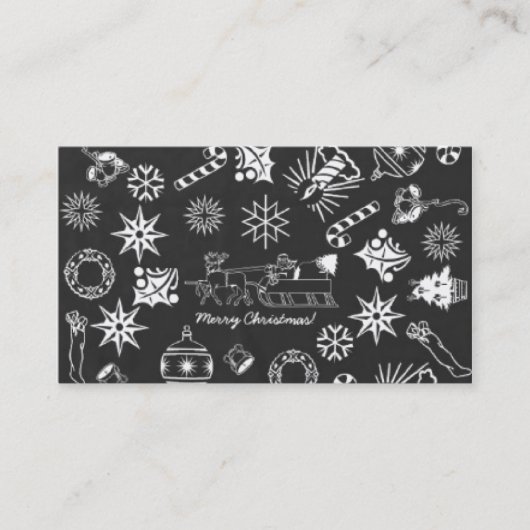 Aangepaste Visitekaartjes, naamwebsite, zwart wit Visitekaartje (Voorkant)