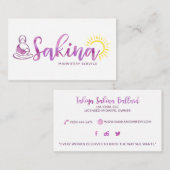 Aangepaste Visitekaartjes: Sakina Visitekaartje (Voorkant / Achterkant)
