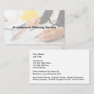 Aangepaste Visitekaartjes voor architectuurplannin
