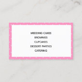 Aangepaste Visitekaartjes voor bakkerijen (Achterkant)