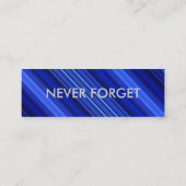 Aangepaste Visitekaartjes voor dun blauw lijngebru (Achterkant)