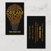 Aangepaste visitekaartjes voor Inspirerend lamp (Voorkant / Achterkant)
