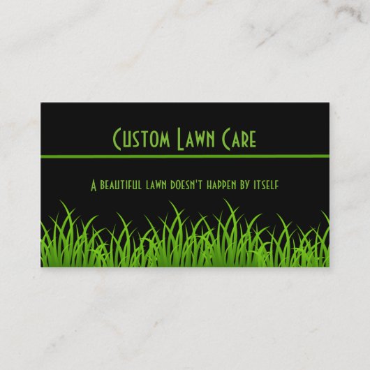 Aangepaste Visitekaartjes voor Lawn Care (Voorkant)