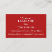 Aangepaste visitekaartjes voor medische profession (Achterkant)